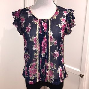 Lucy Rose floral pattern blouse